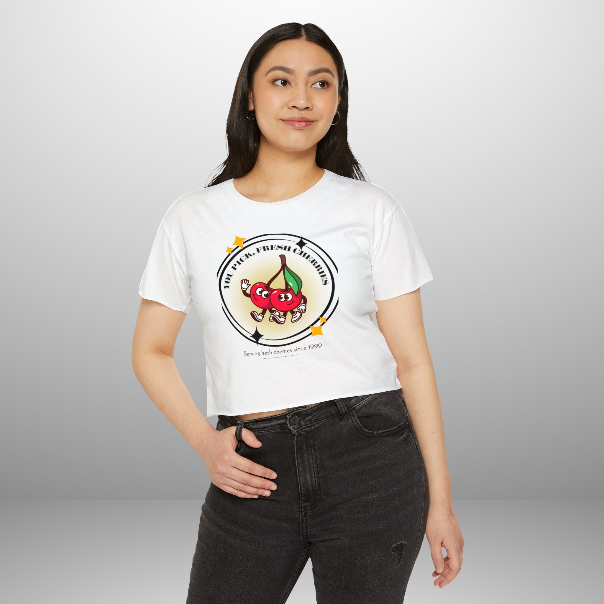 Fresh Cherries Crop Top