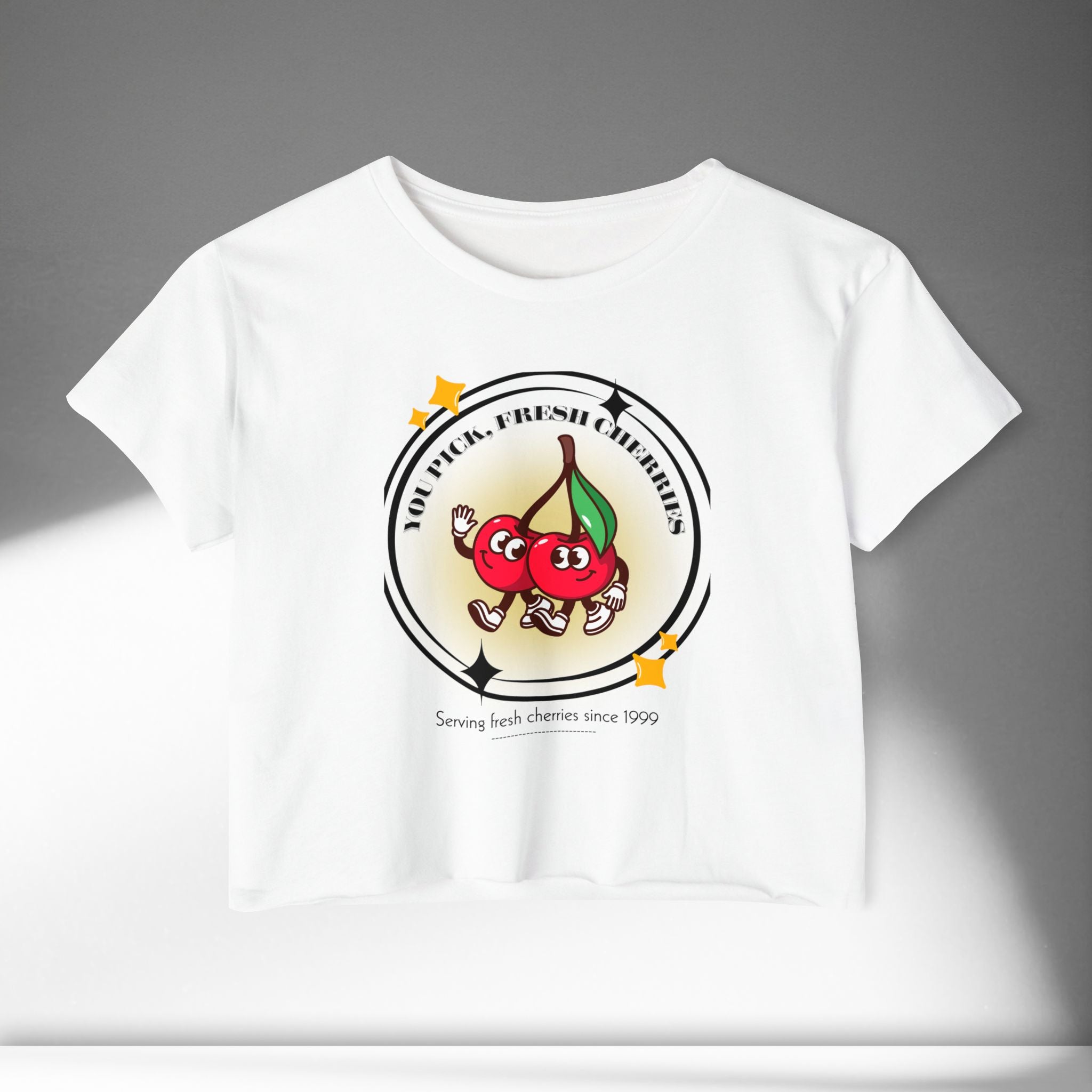 Fresh Cherries Crop Top
