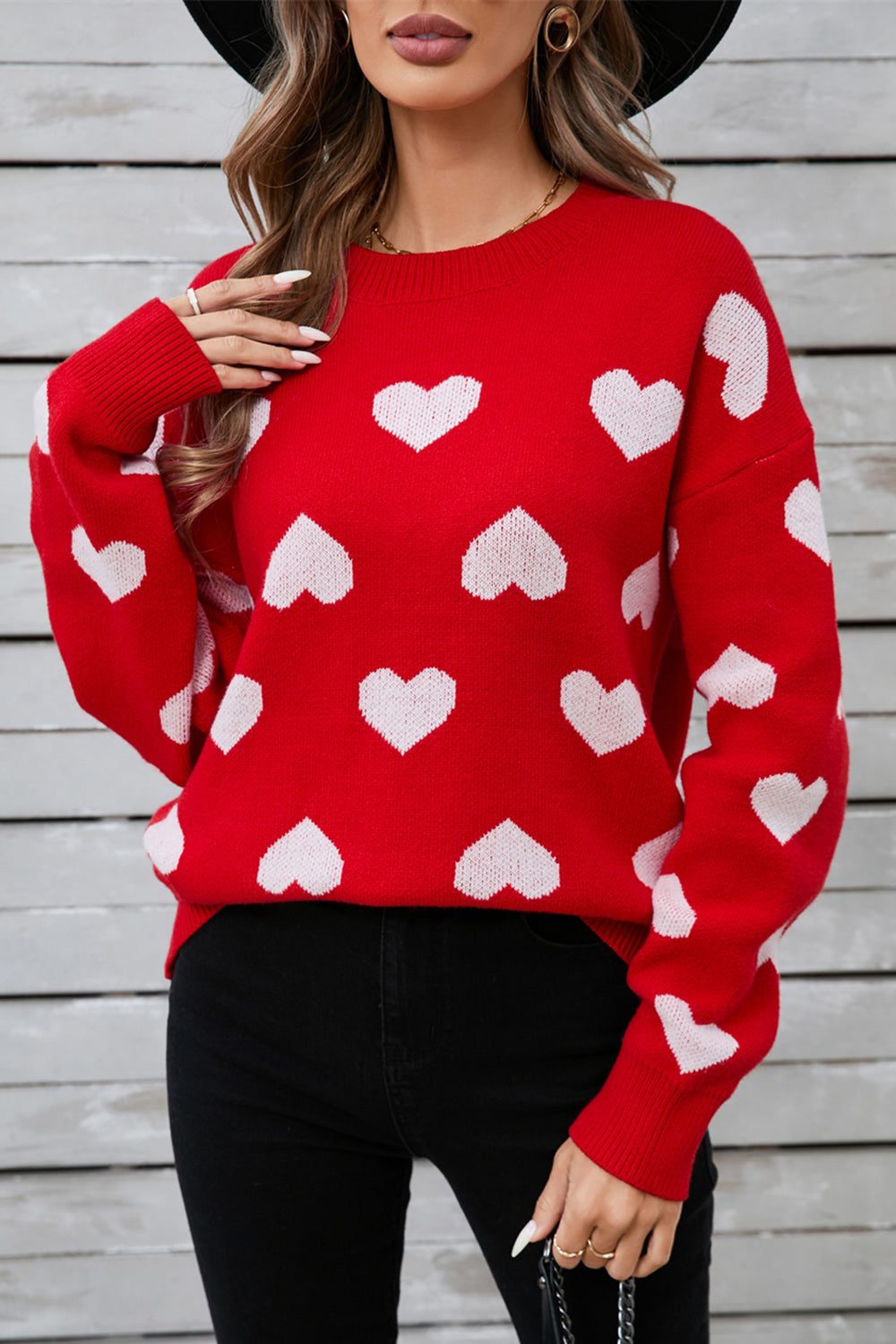 Sweetheart Long Sleeve Sweater
