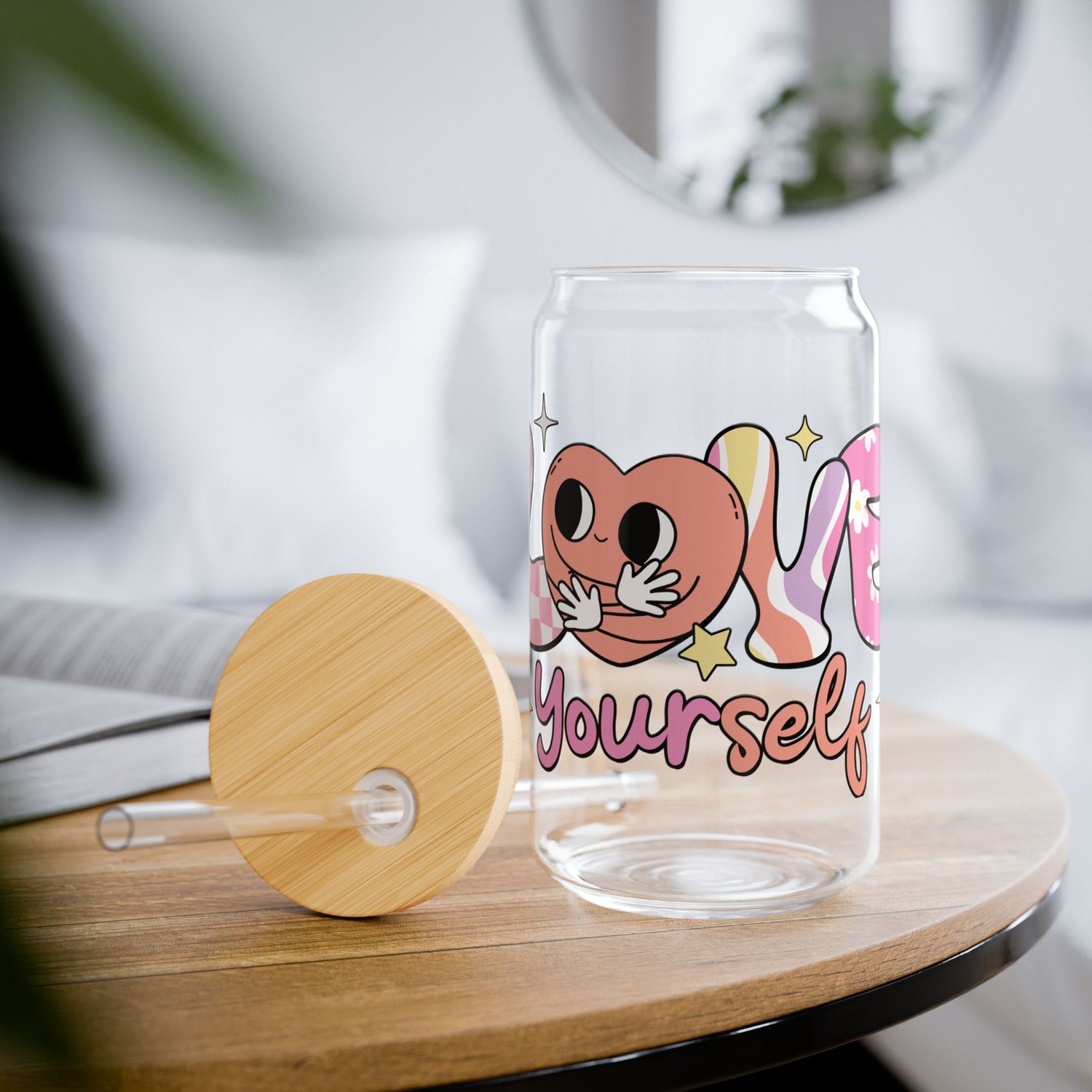 Love Yourself Glass Cup